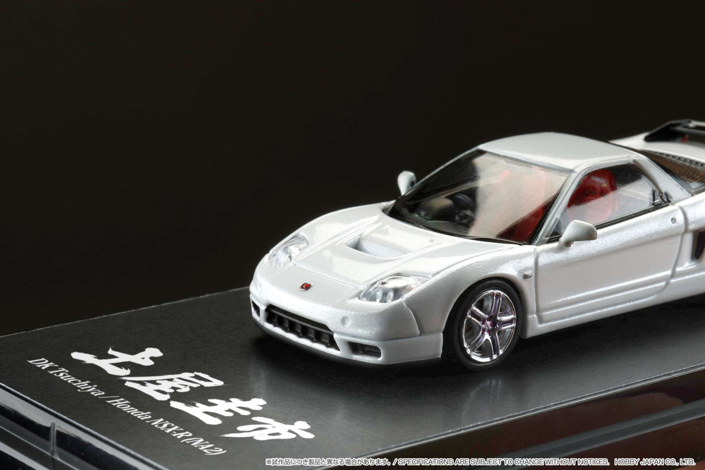 Hobby Japan 1/64 Honda NSX-R (NA2) DK "Drift King" Tsuchiya Spec in Pearl White *Creased Packaging*