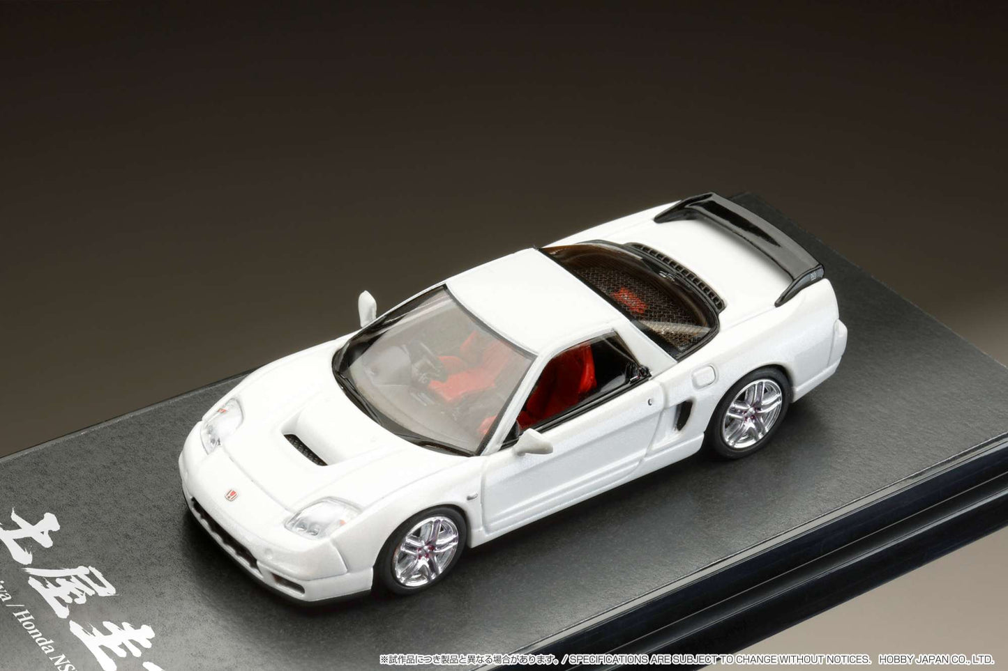 Hobby Japan 1/64 Honda NSX-R (NA2) DK "Drift King" Tsuchiya Spec in Pearl White *Creased Packaging*