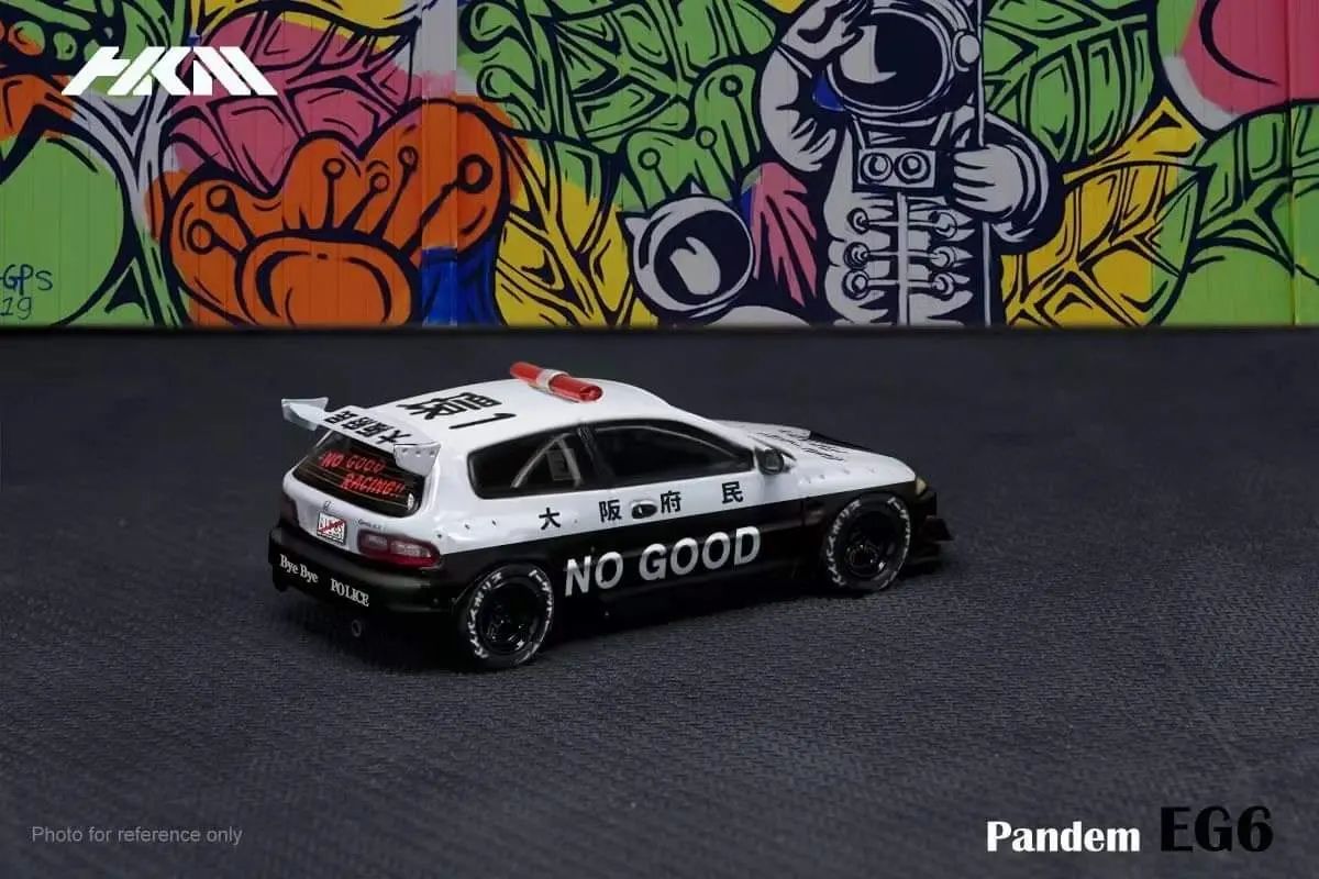 HKM Model 1/64 Rocket Bunny "No Good Racing Police" Honda Civic EG6