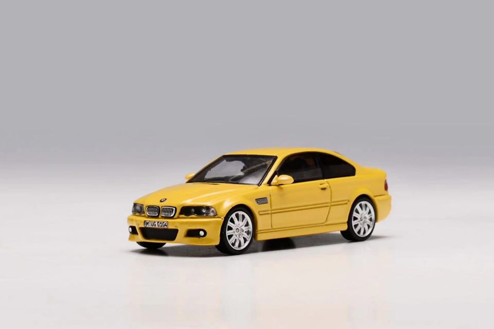 Stance Hunter x Street Weapon 1/64 BMW M3 (E46) Coupe in Dakar Yellow