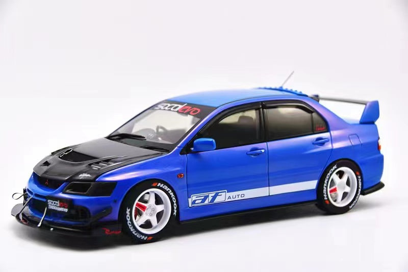 Super A 1/18 Mitsubishi Lancer Evolution IX in Blue - Japan Exclusive