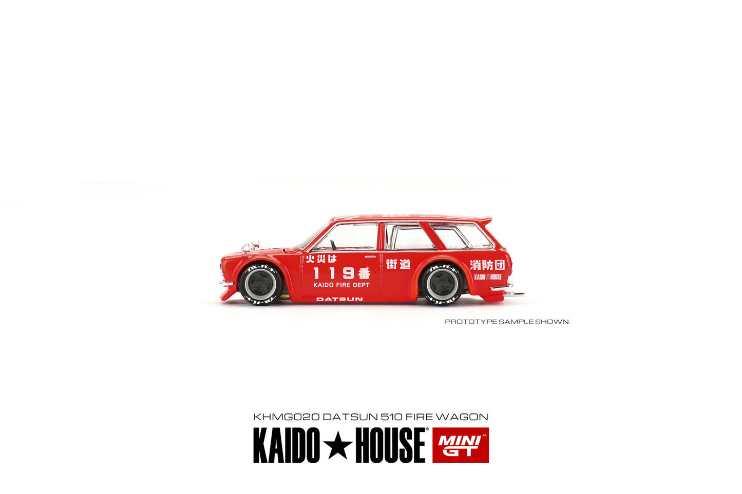 Mini GT x Kaido House Datsun 510 Wagon Fire V1