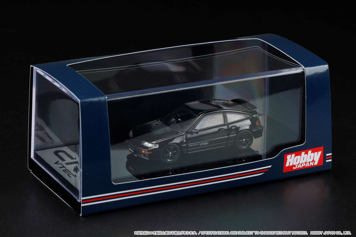 Hobby Japan 1/64 Honda CR-X SiR (EF8) JDM Customized in Black