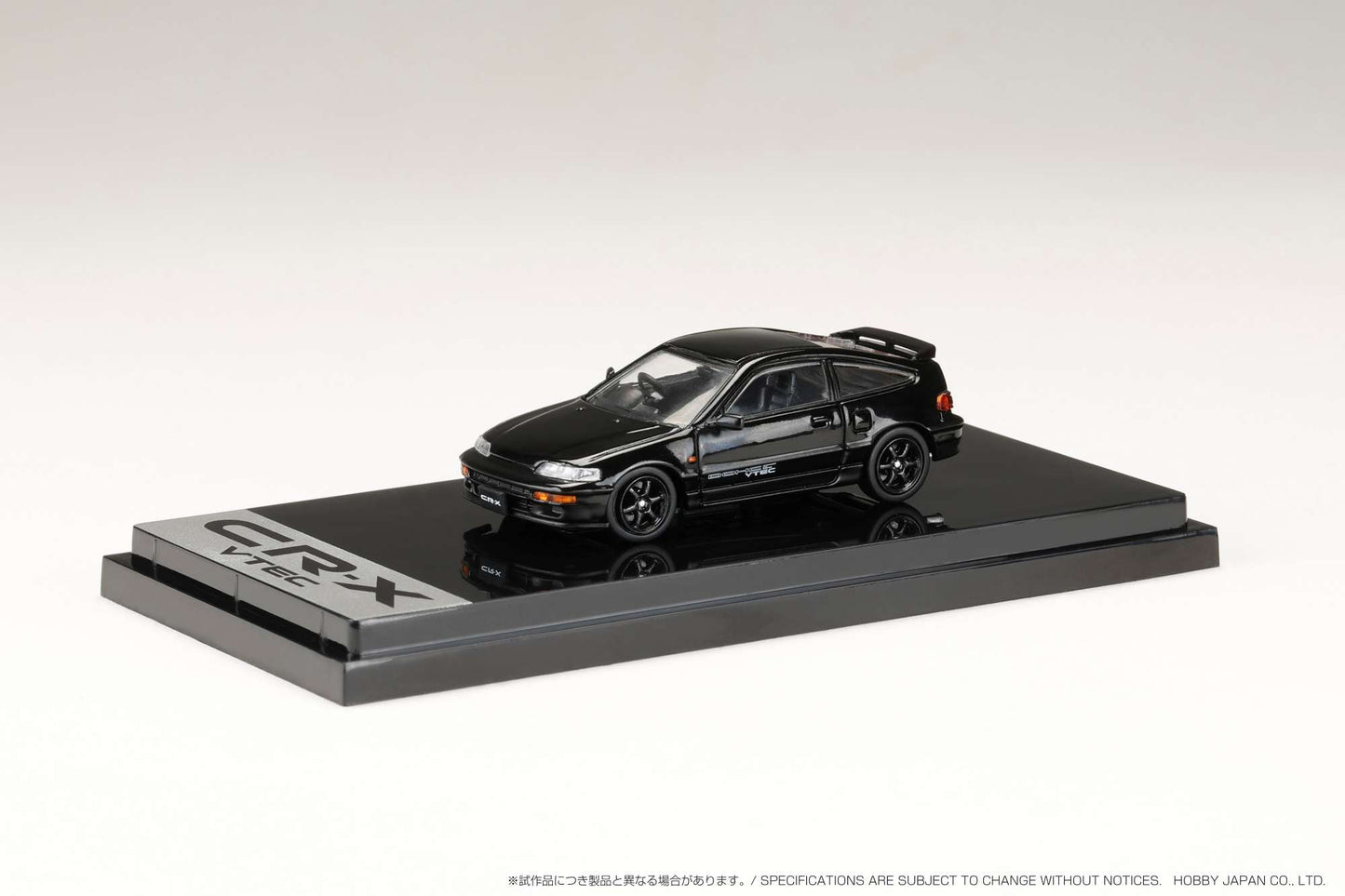 Hobby Japan 1/64 Honda CR-X SiR (EF8) JDM Customized in Black