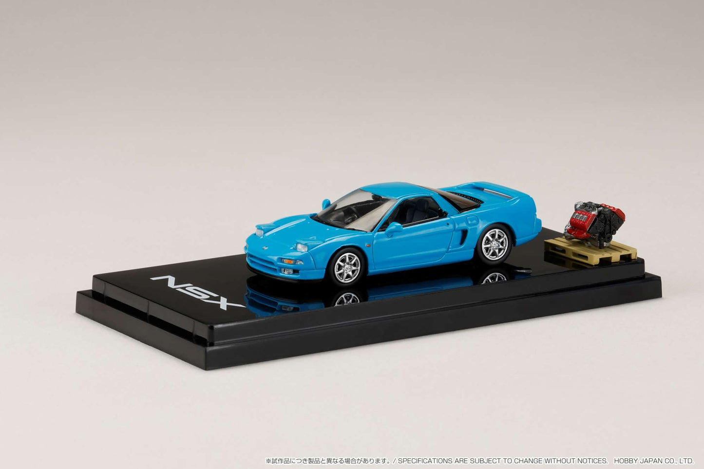 Hobby Japan 1/64 Honda NSX (NA1) Coupe with Engine Display Model in Phoenix Blue