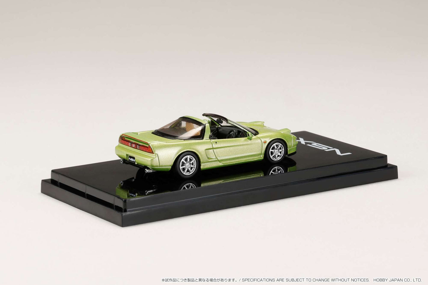 Hobby Japan 1/64 Honda NSX Type T with Detachable Roof in Lime Green Metallic