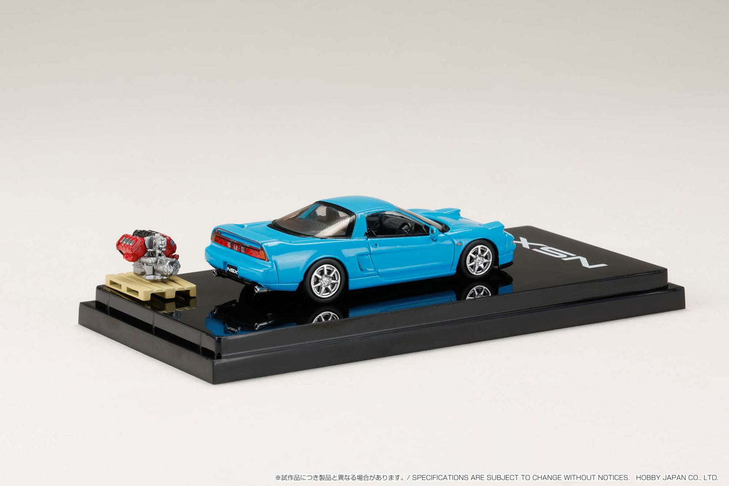 Hobby Japan 1/64 Honda NSX (NA1) Coupe with Engine Display Model in Phoenix Blue