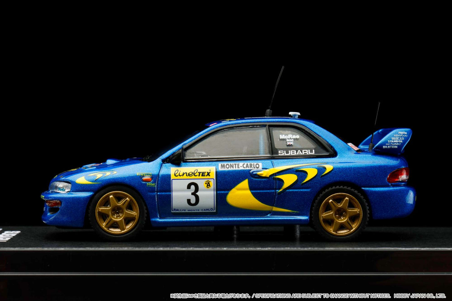 Hobby Japan 1/64 Subaru Impreza WRC 1997 #3 Monte Carlo