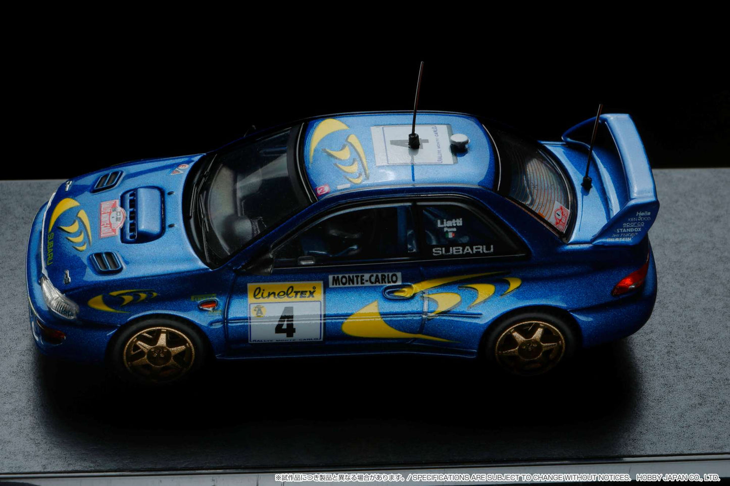 Hobby Japan 1/64 Subaru Impreza WRC 1997 #4 Monte Carlo