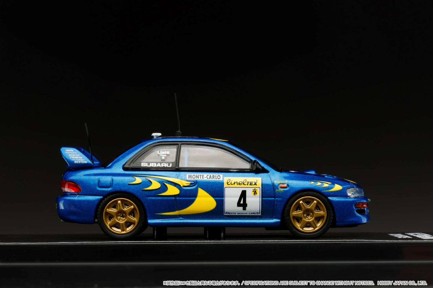 Hobby Japan 1/64 Subaru Impreza WRC 1997 #4 Monte Carlo