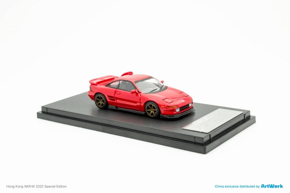 Micro Turbo 1/64 Toyota MR2 Customized IMXK 2022 Special Event Model in Red