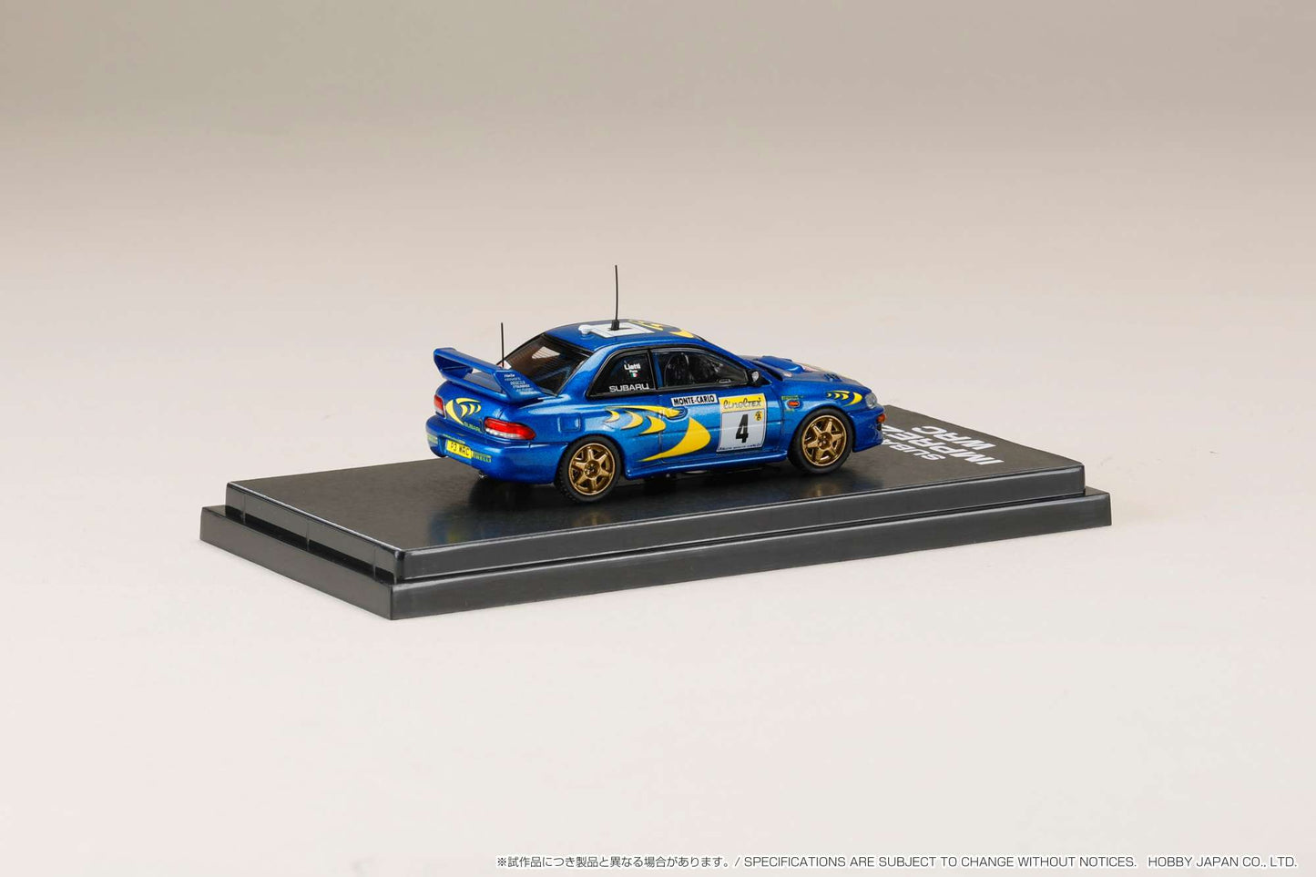 Hobby Japan 1/64 Subaru Impreza WRC 1997 #4 Monte Carlo