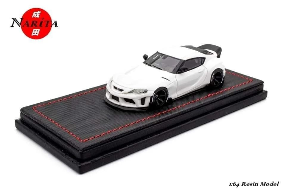 Narita 1/64 Toyota Supra (A90) Portugal HSD Widebody in White