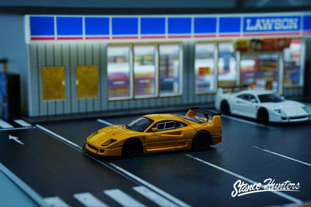Stance Hunters 1/64 Ferrari F40LM in Yellow