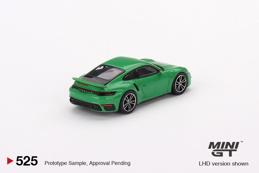 Mini GT Porsche 911 Turbo S in Python Green