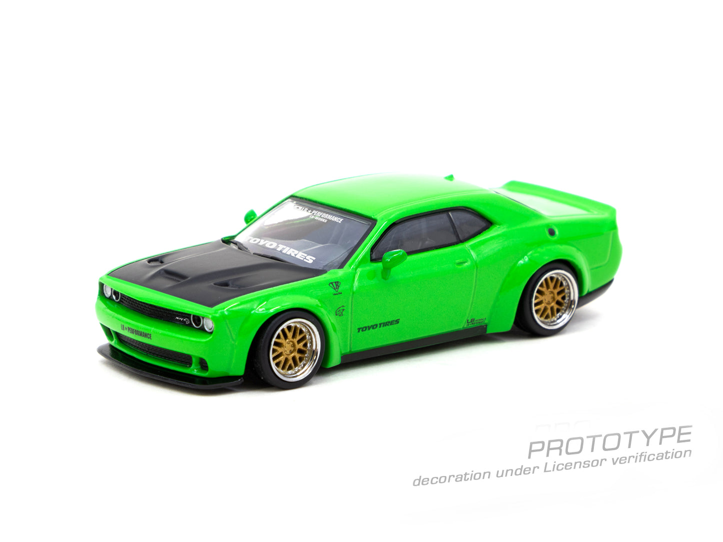 Tarmac Works 1/64 Dodge Challenger SRT Hellcat LB WORKS in Green