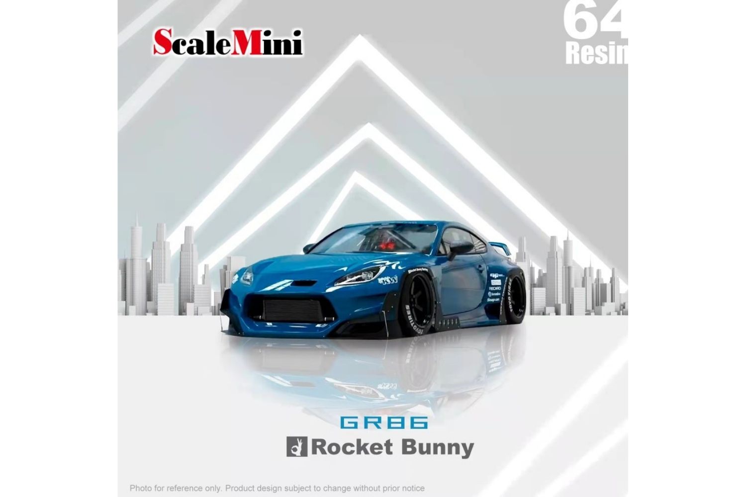 Scalemini 1/64 Pandem Rocket Bunny Toyota GR86 in Blue