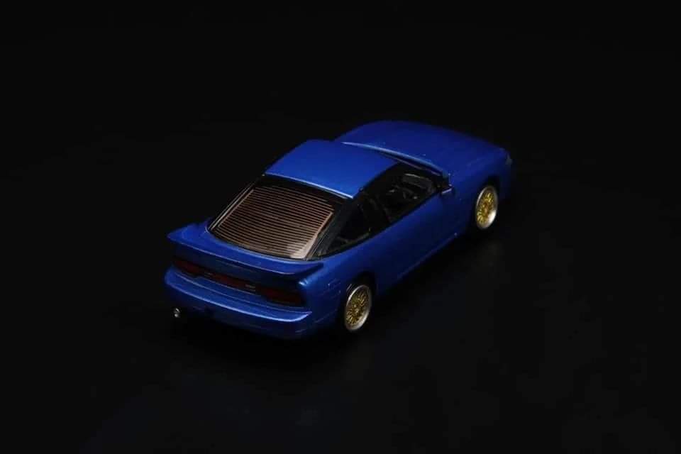 Peako Model 1/64 Nissan Sileighty RPS13 in Blue