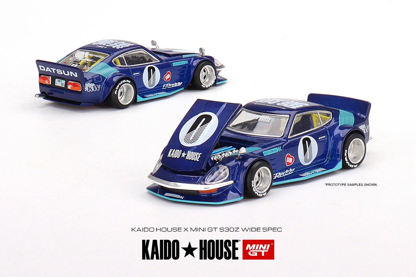 Mini GT x Kaido House Datsun S30Z Widespec in Blue