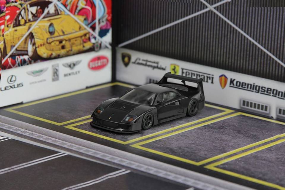 Stance Hunters 1/64 Ferrari F40LM in Black