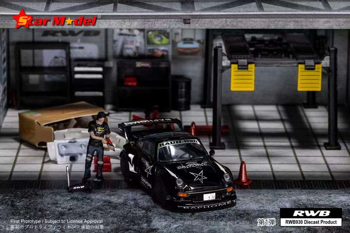 Star Model 1/64 Porsche 911 RWB930 GT Wing "Baphomet"