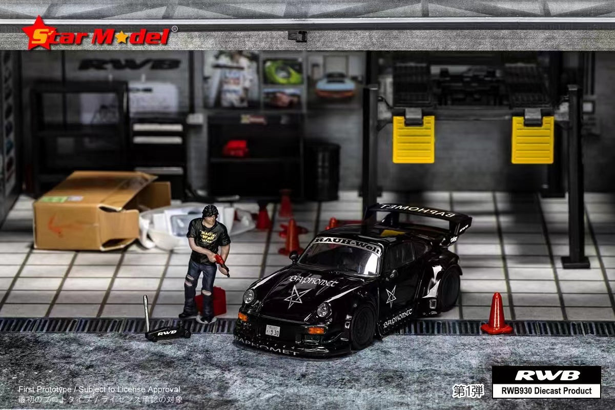 Star Model 1/64 Porsche 911 RWB930 GT Wing "Baphomet"