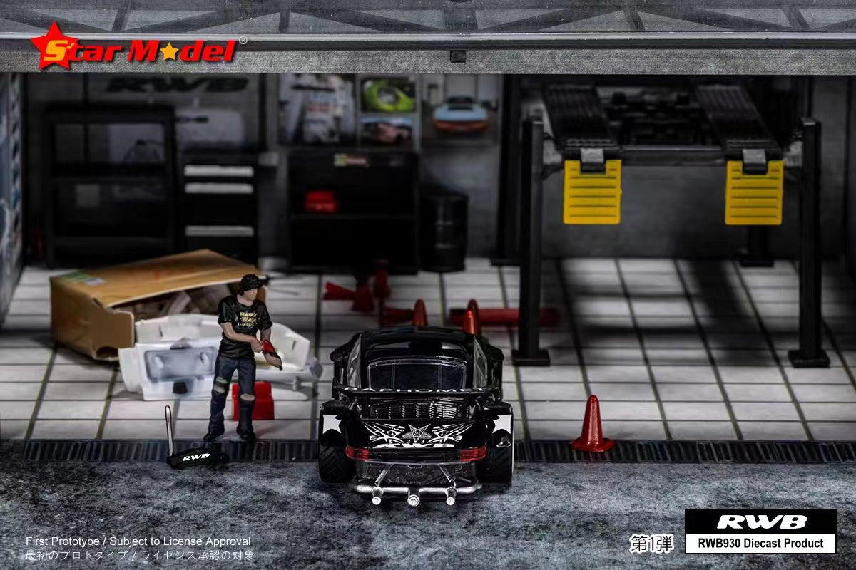 Star Model 1/64 Porsche 911 RWB930 GT Wing "Baphomet"