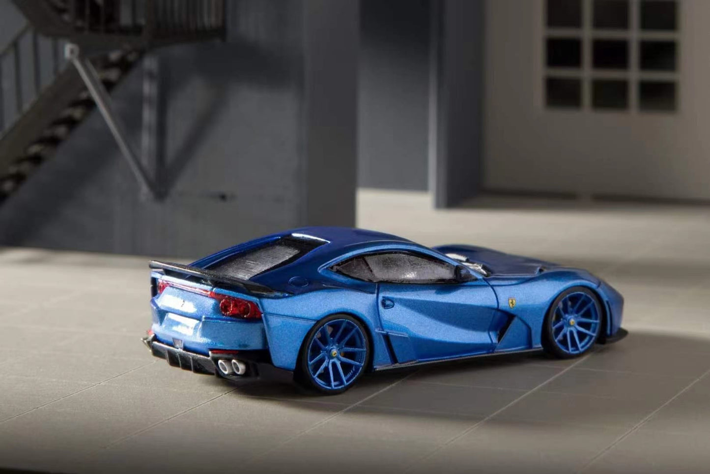 Stance Hunters 1/64 Ferrari 812 Novitec N-Largo in Blue