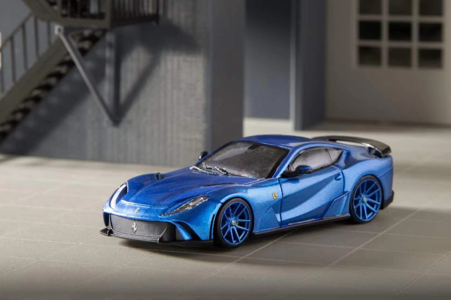 Stance Hunters 1/64 Ferrari 812 Novitec N-Largo in Blue