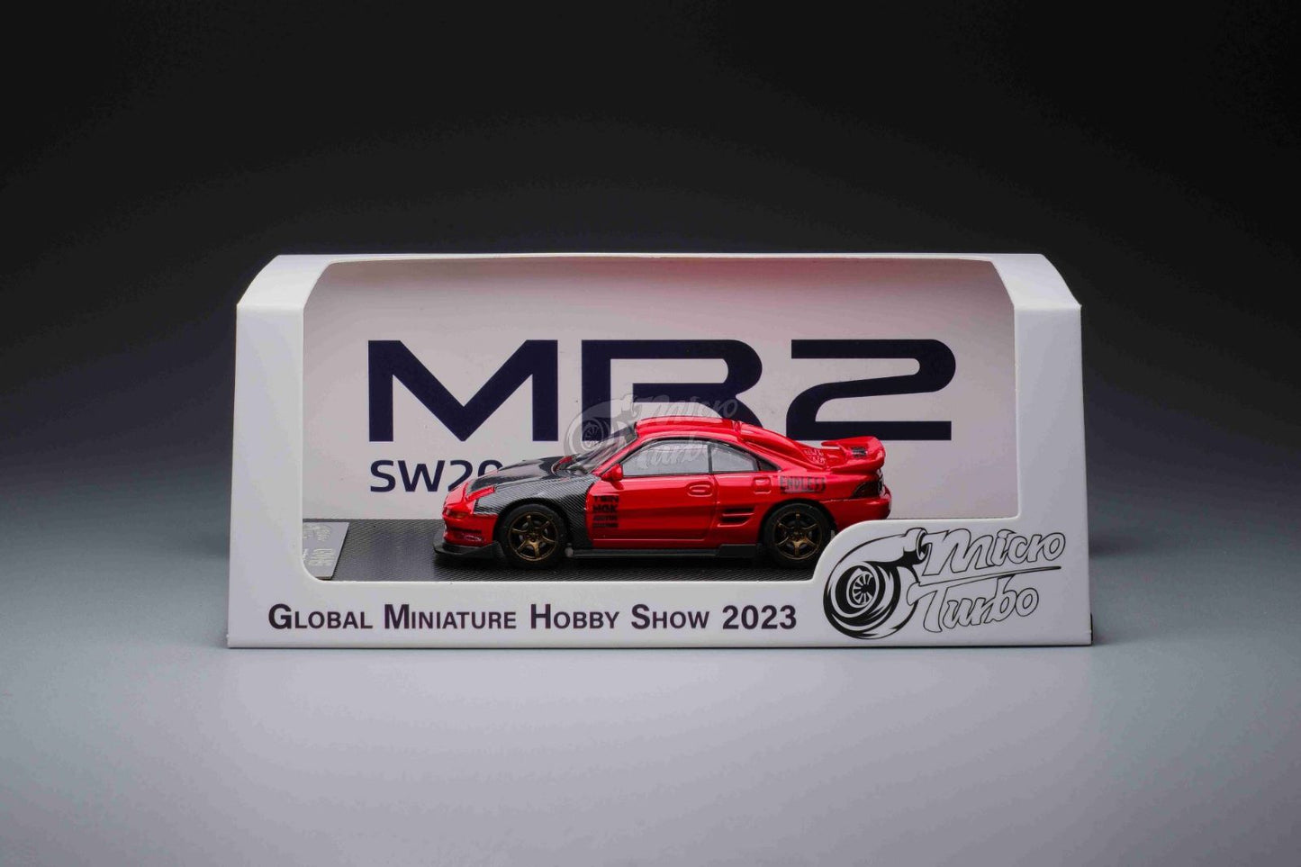 Micro Turbo 1/64 Toyota MR2 Customized Global Miniature Hobby Show 2023 Exclusive in Red