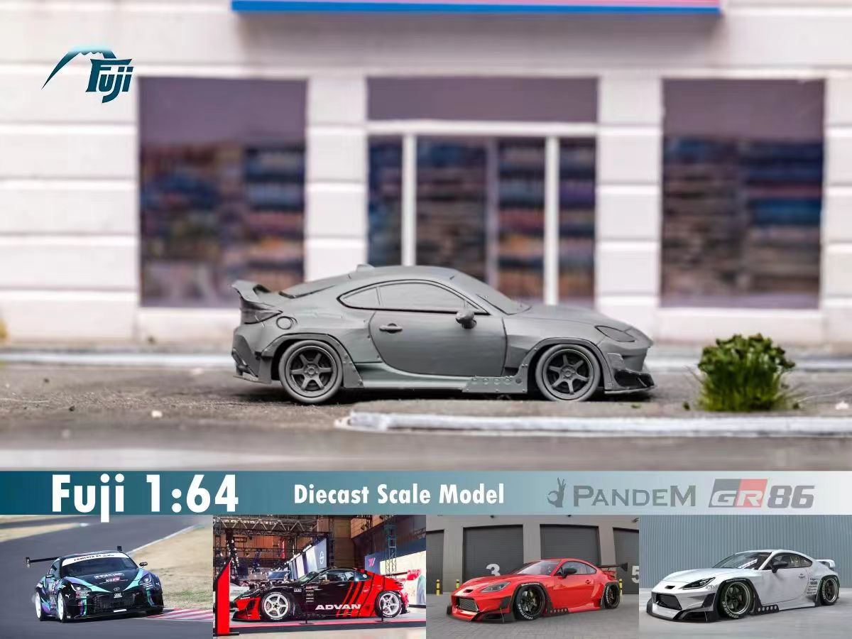 Fuji 1/64 Toyota GR86 Pandem Widebody in White