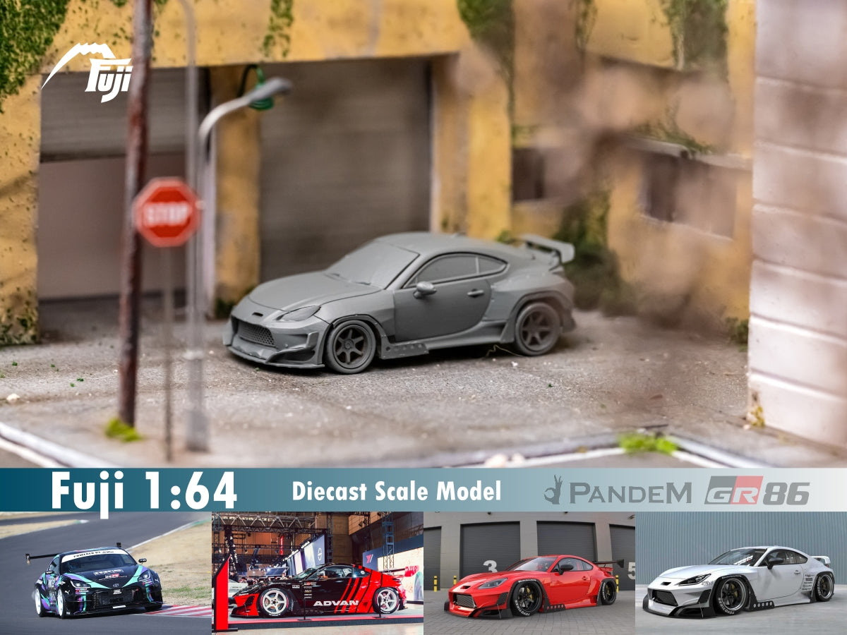 Fuji 1/64 Toyota GR86 Pandem Widebody in White