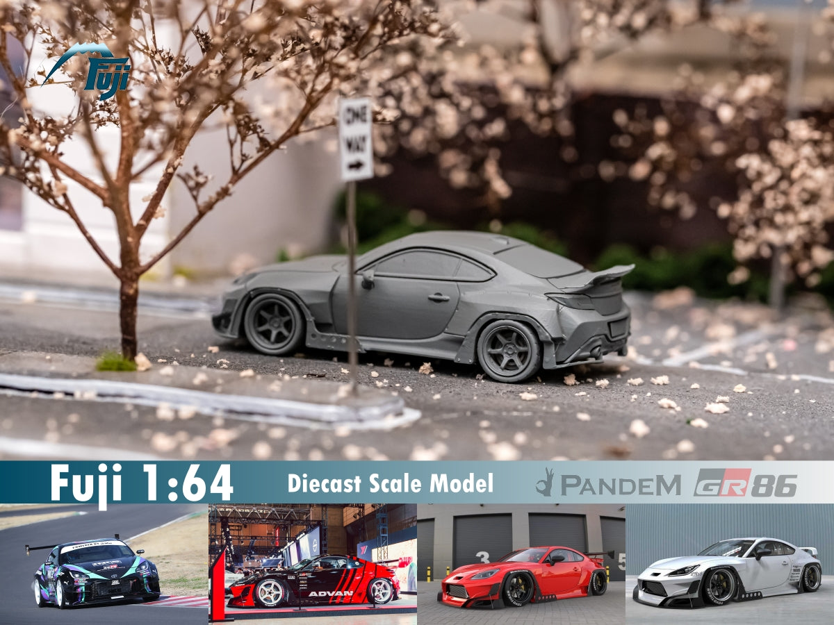 Fuji 1/64 Toyota GR86 Pandem Widebody in White