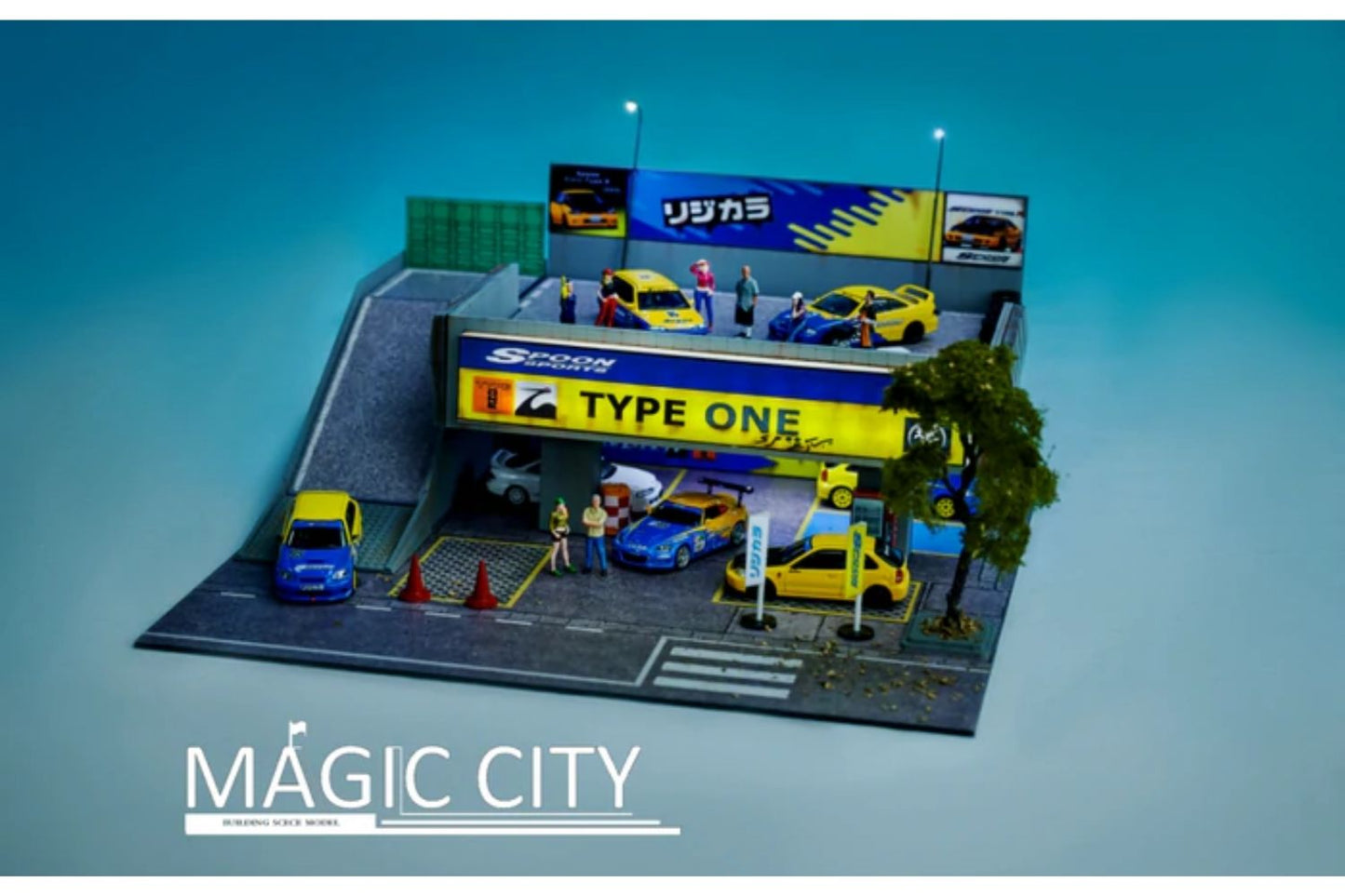 Magic City 1/64 Scale Spoon Sports / Type One Two Story Car Park