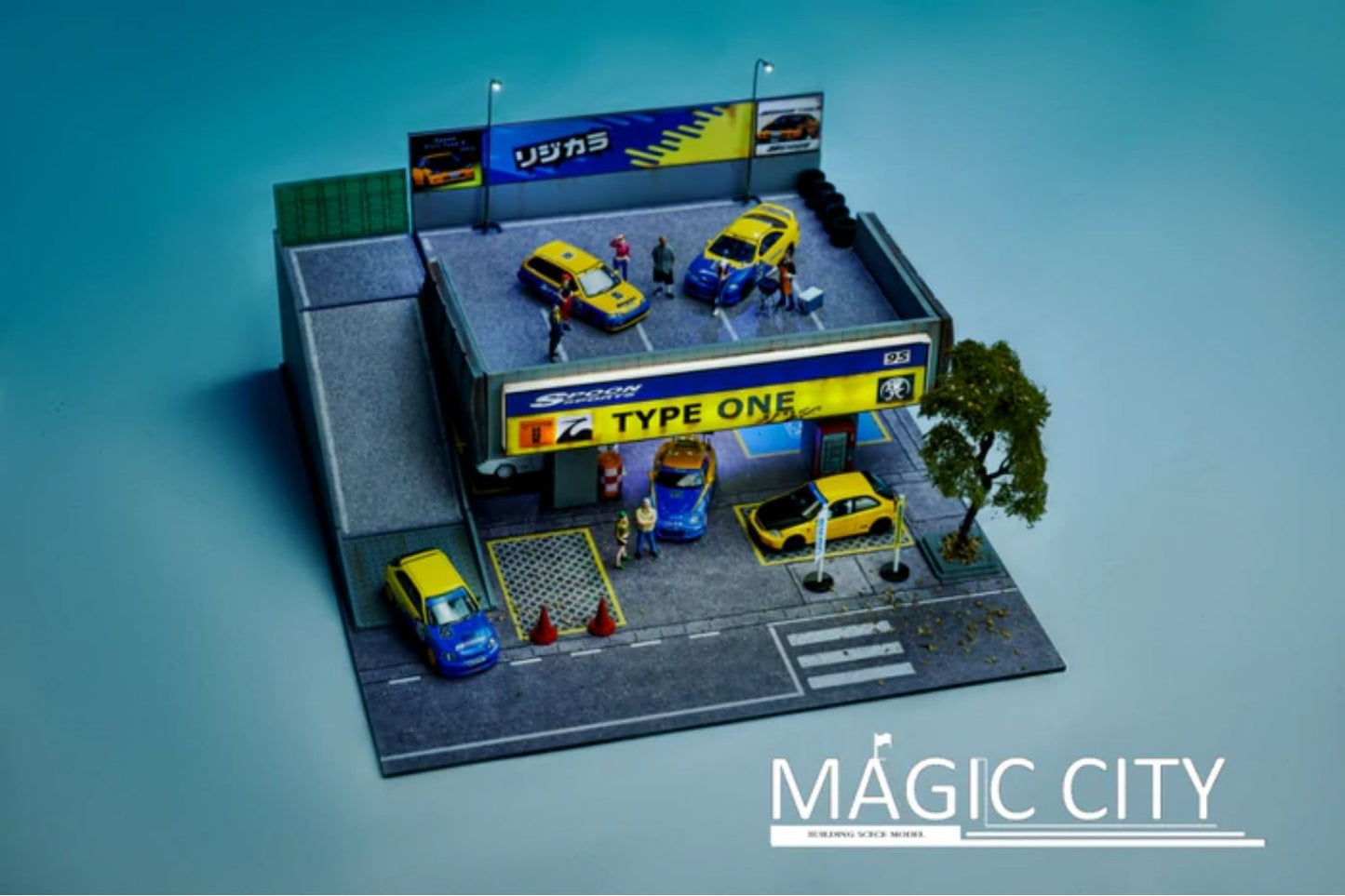 Magic City 1/64 Scale Spoon Sports / Type One Two Story Car Park