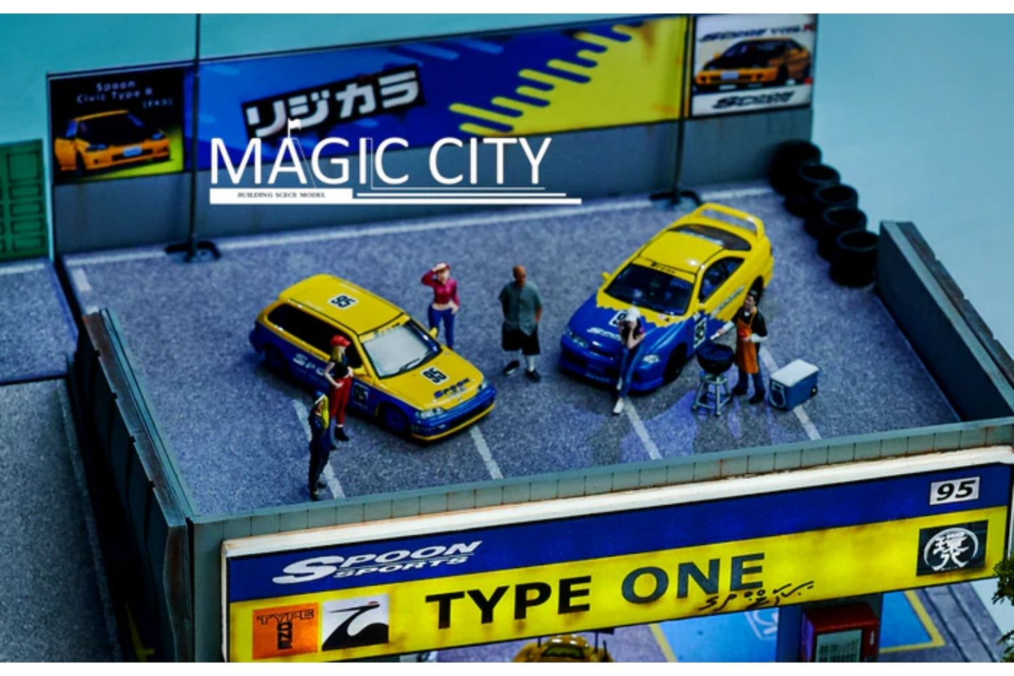 Magic City 1/64 Scale Spoon Sports / Type One Two Story Car Park