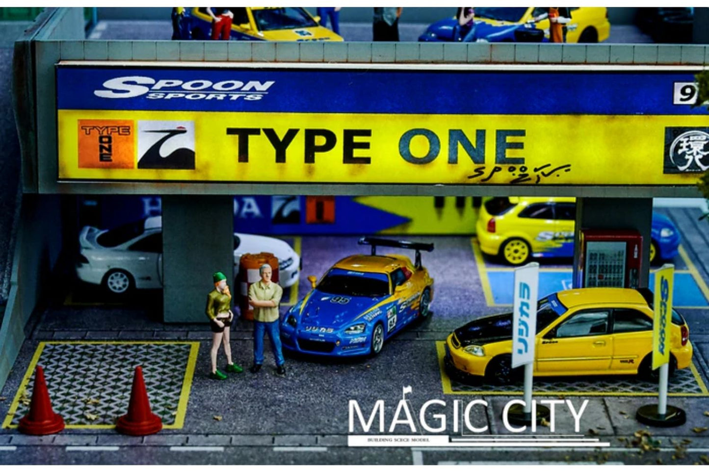 Magic City 1/64 Scale Spoon Sports / Type One Two Story Car Park