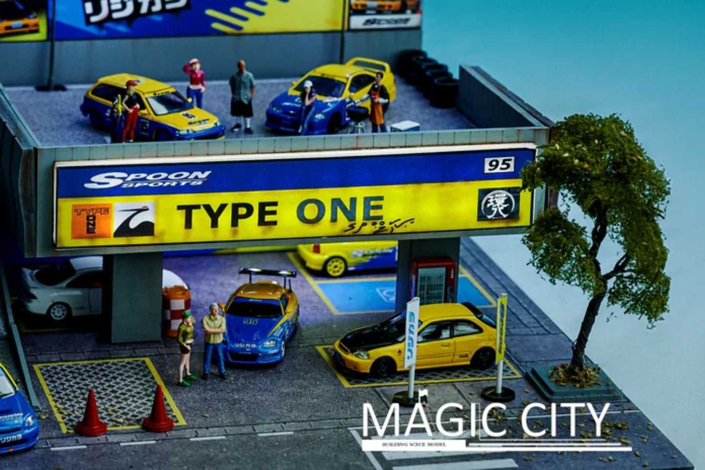 Magic City 1/64 Scale Spoon Sports / Type One Two Story Car Park