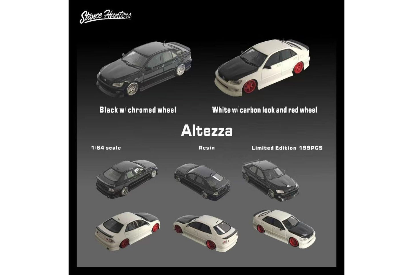 Stance Hunters 1/64 Toyota Altezza in White