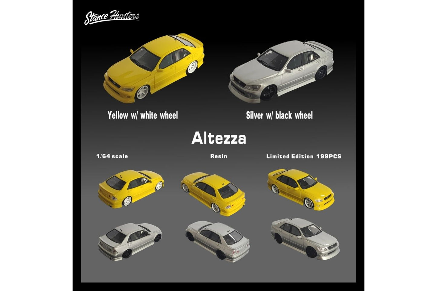 Stance Hunters 1/64 Toyota Altezza in Silver
