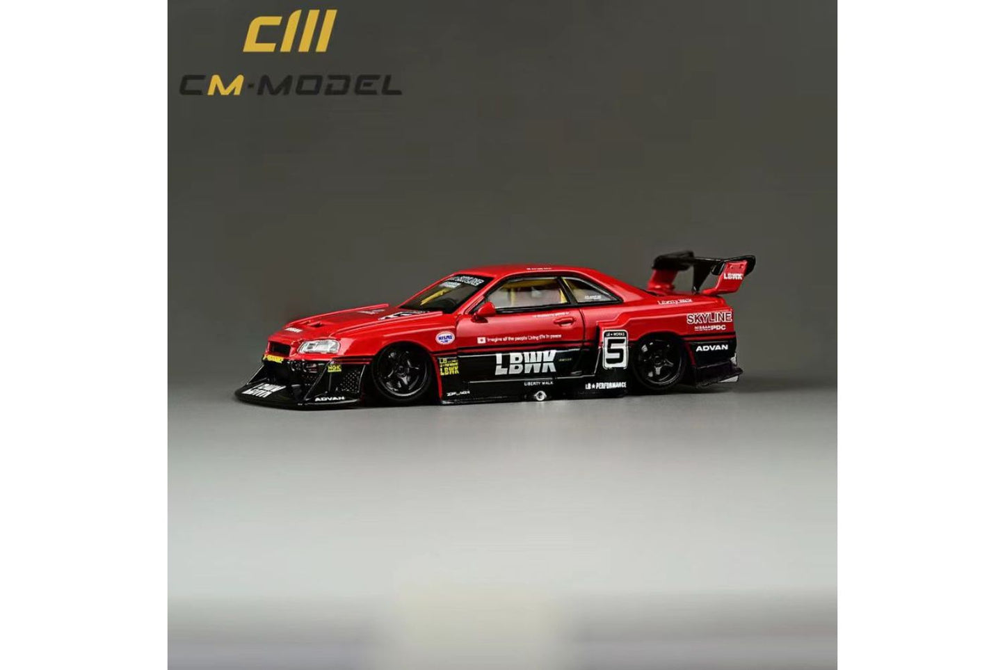 CM Model 1/64 Liberty Walk Nissan Skyline ER34 Super Silhouette #5 LBWK