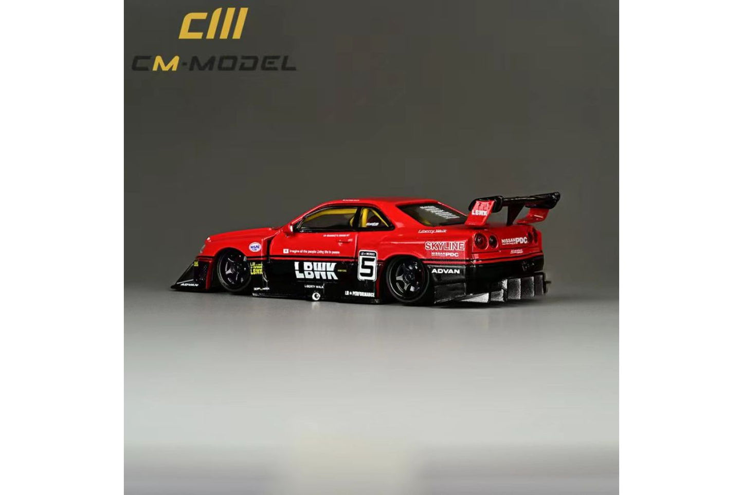 CM Model 1/64 Liberty Walk Nissan Skyline ER34 Super Silhouette #5 LBWK