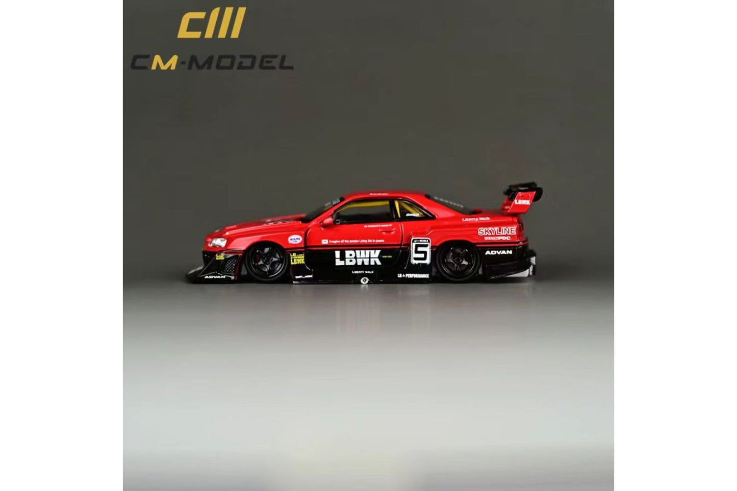 CM Model 1/64 Liberty Walk Nissan Skyline ER34 Super Silhouette #5 LBWK