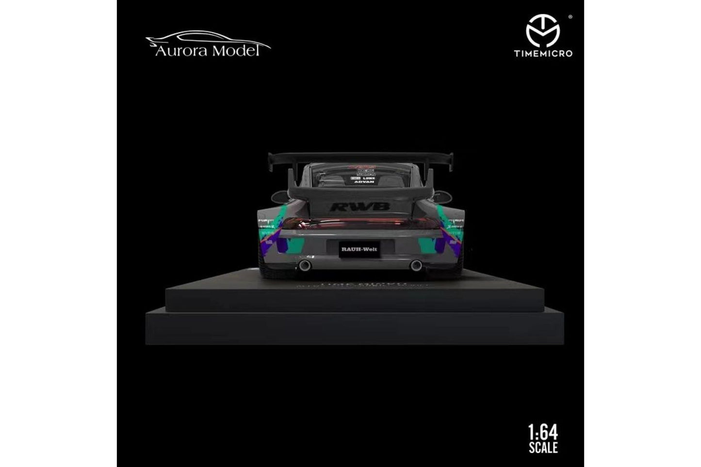 Time Micro 1/64 Porsche 911 RWB993 ′′ HKS ′′