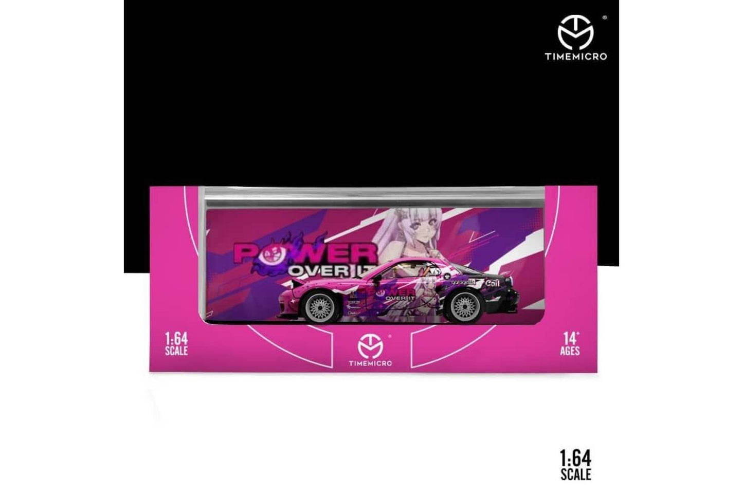 Time Micro 1/64 Mazda RX-7 (FD3S)  Rocketbunny "Itasha" Pink