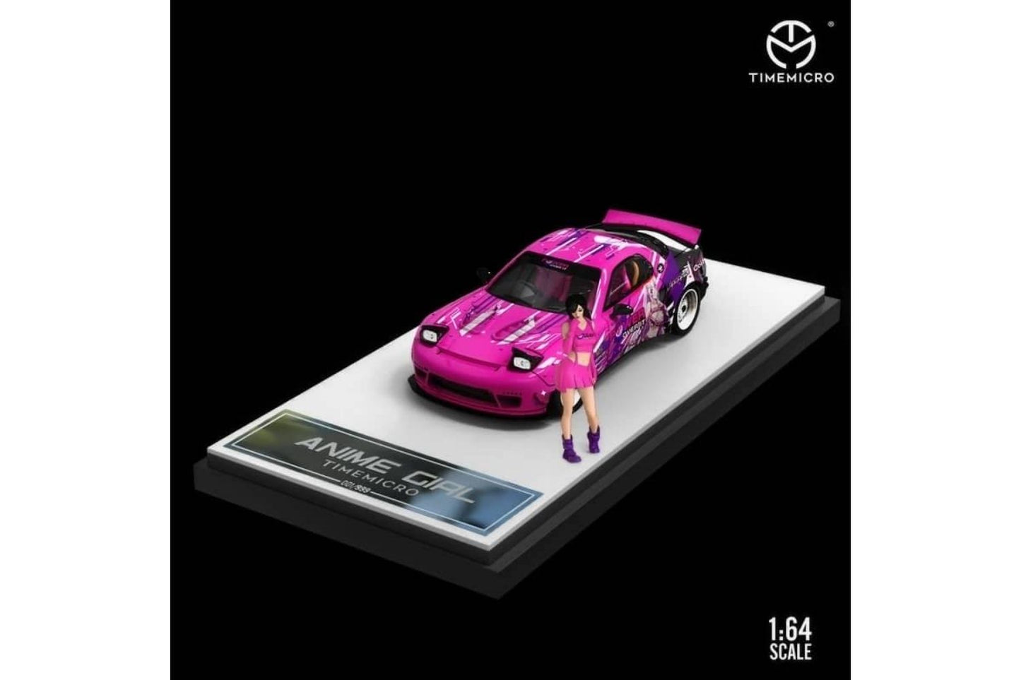 Time Micro 1/64 Mazda RX-7 (FD3S)  Rocketbunny "Itasha" Pink