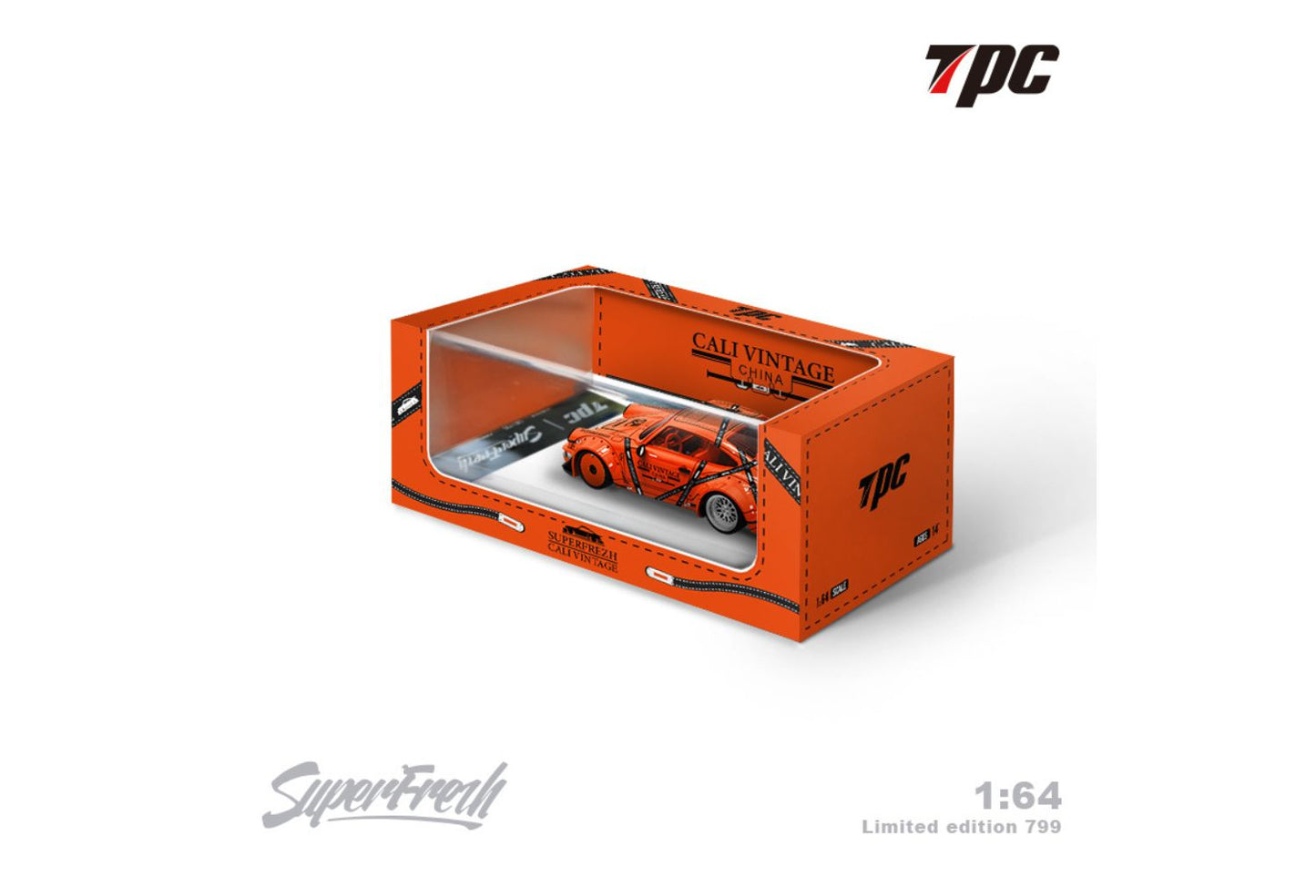 TPC 1/64 Porsche 911 RWB964 Hermes Orange Super Frezh