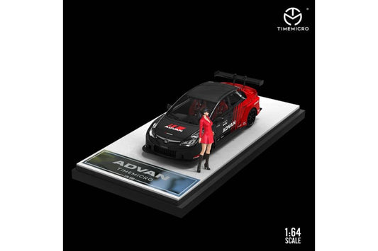 Time Micro 1/64 Honda Civic (FD2) Widebody ′′Advan′′