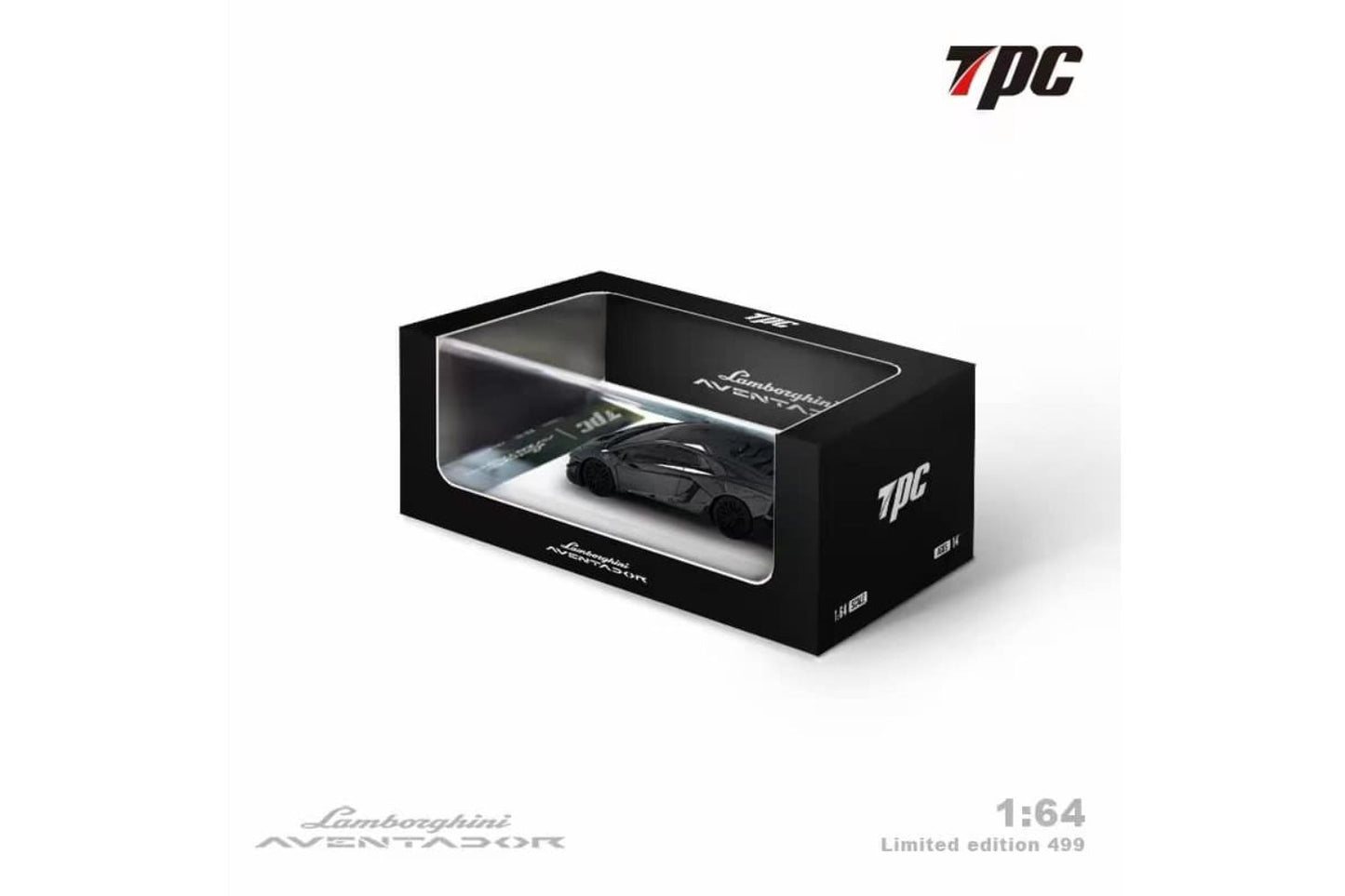 TPC 1/64 Lamborghini Aventador LP700-4 2.0 in Full Carbon Black