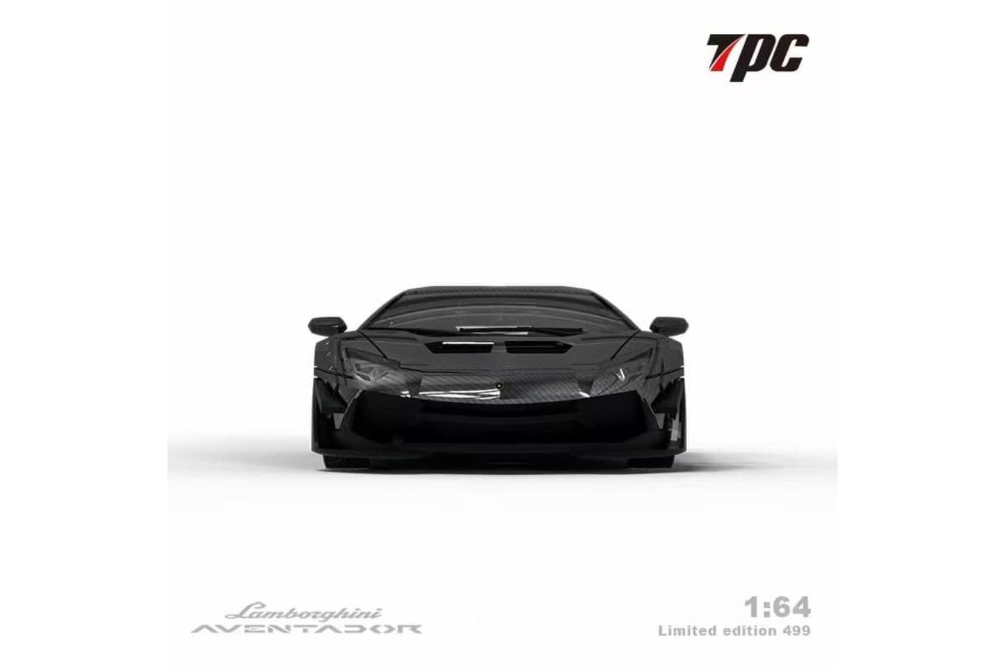 TPC 1/64 Lamborghini Aventador LP700-4 2.0 in Full Carbon Black